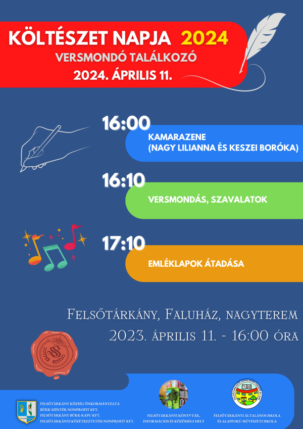 Költészet napja - Versmondó találkozó 2024
