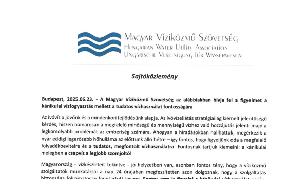 Sajtóközlemény