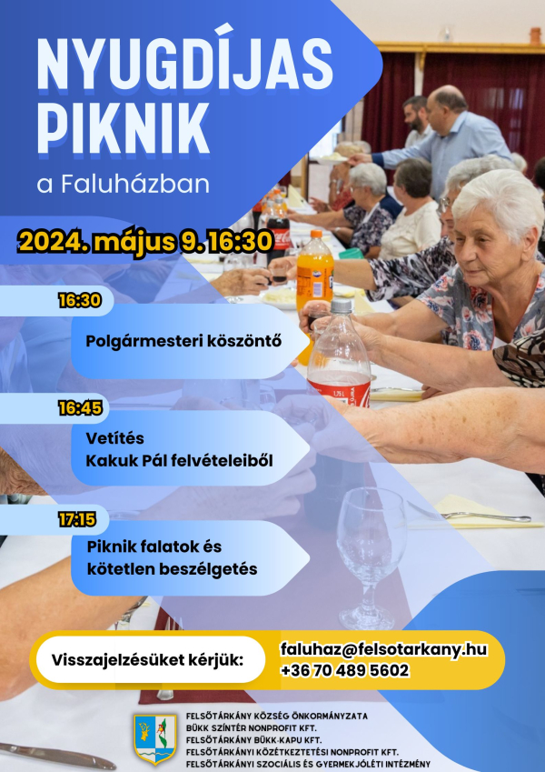 Nyugdíjas Piknik a Faluházban