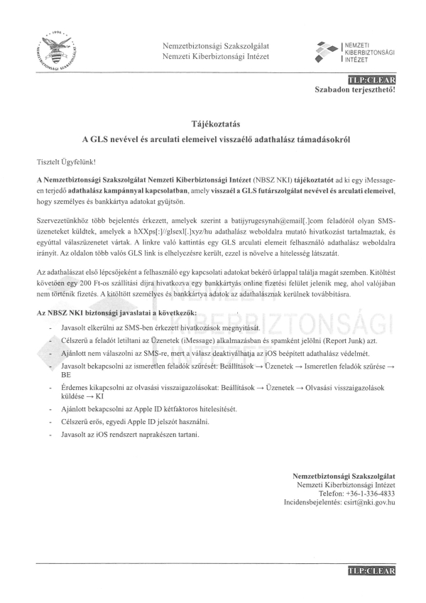Bűnmegelőzési hírlevél