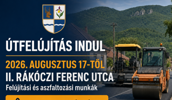 II. Rákóczi Ferenc utca felújítása 