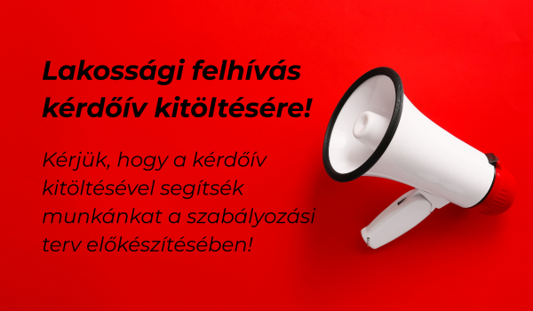 Lakossági és Gazdasági szereplők tájékoztatása a kérdőívről 