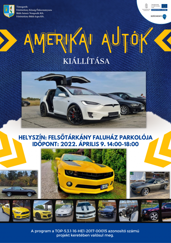 Amerikai autók kiállítása Felsőtárkányban
